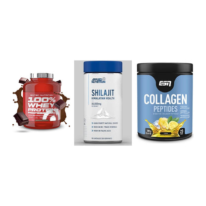Regenerations-Set: Scitec 100% + Applied Nutriti + ESN Collagen – alle enthaltenen Artikel