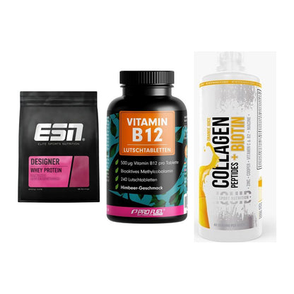 Regenerations-Set: ESN Designer + ProFuel Vitamin + MST Collagen – alle enthaltenen Artikel