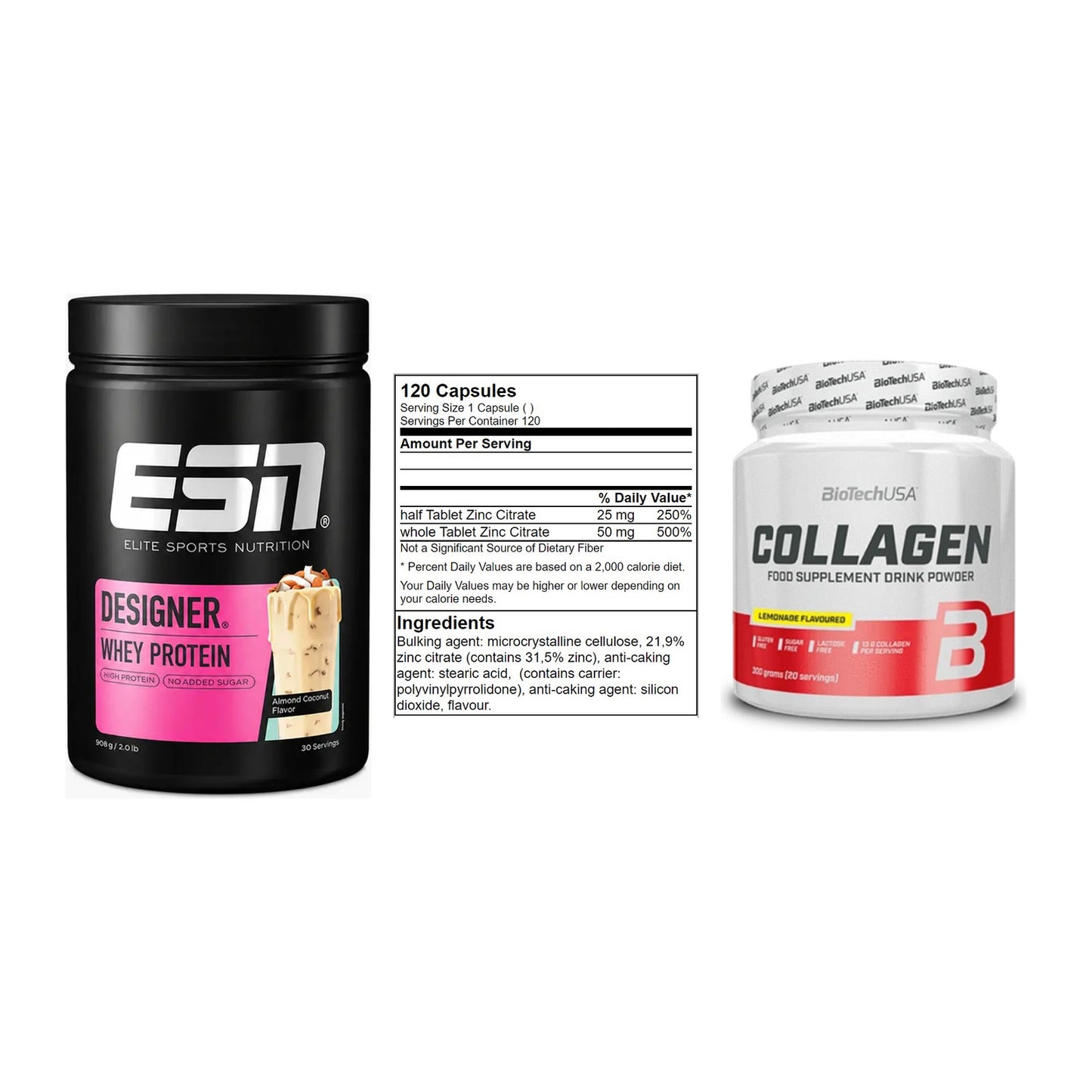 Regenerations-Set: ESN Designer + GN Zinc Citrate + BioTech Collage – alle enthaltenen Artikel
