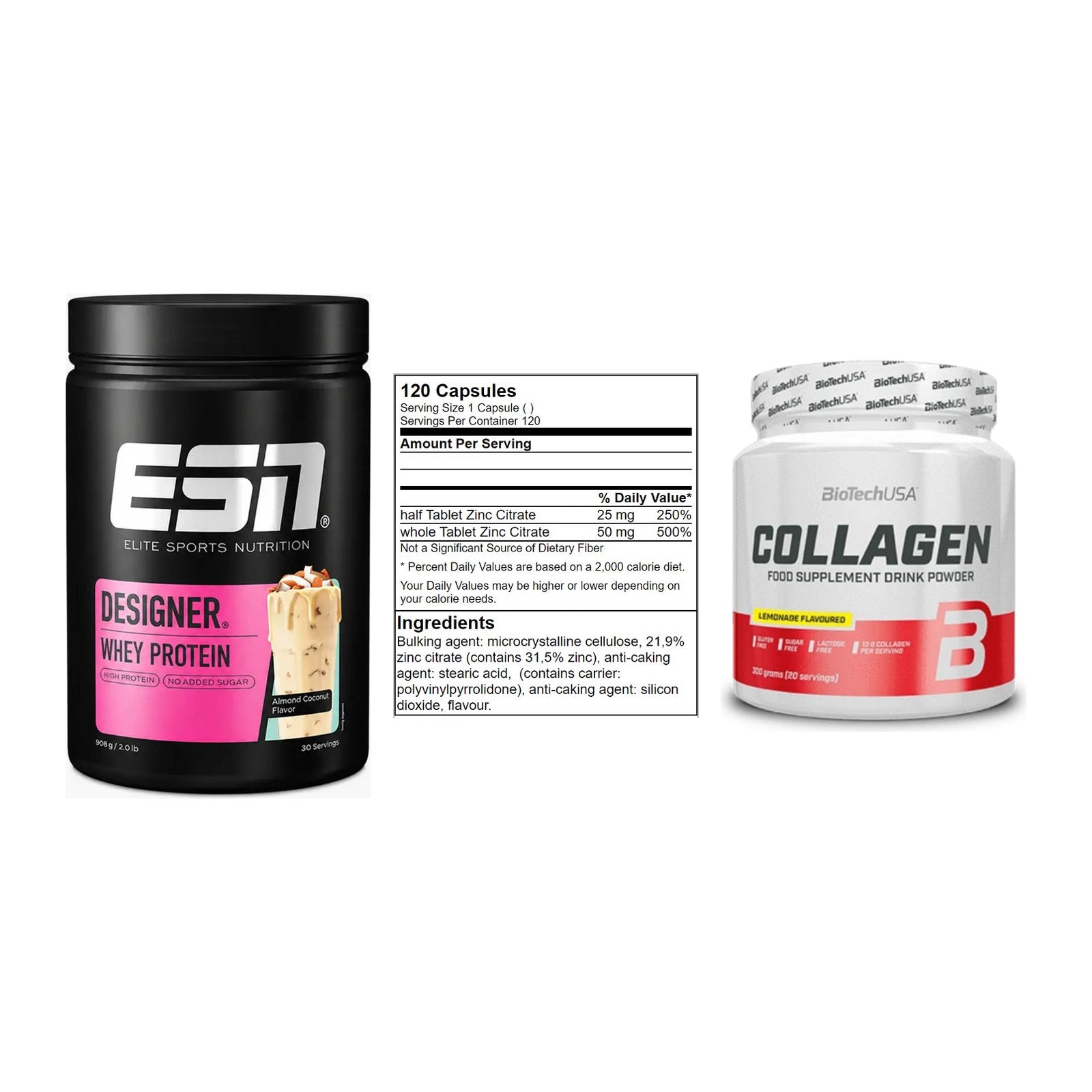 Regenerations-Set: ESN Designer + GN Zinc Citrate + BioTech Collage – alle enthaltenen Artikel