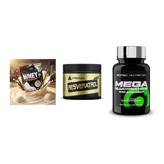 Regenerations-Set: Sinob Honest + Peak Resveratro + Scitec Mega – alle enthaltenen Artikel