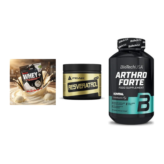 Regenerations-Set: Sinob Honest + Peak Resveratro + BioTech Arthro – alle enthaltenen Artikel