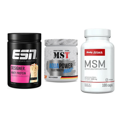 Regenerations-Set: ESN Designer + MST Aqua Power + Body Attack MSM – alle enthaltenen Artikel