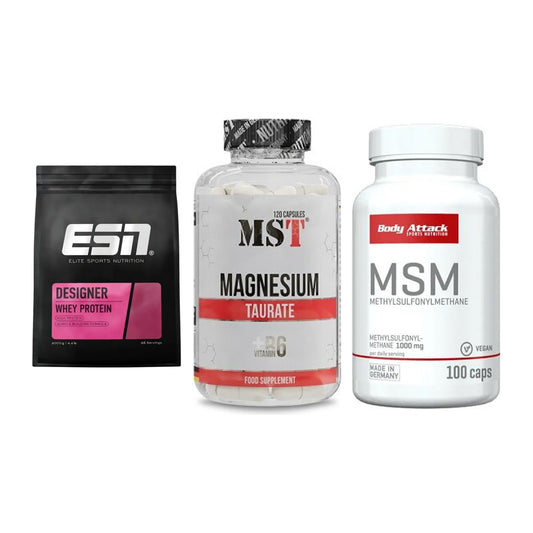 Regenerations-Set: ESN Designer + MST Magnesium + Body Attack MSM – alle enthaltenen Artikel