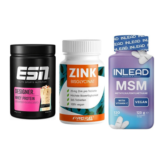 Regenerations-Set: ESN Designer + ProFuel Zink + INLEAD MSM – alle enthaltenen Artikel