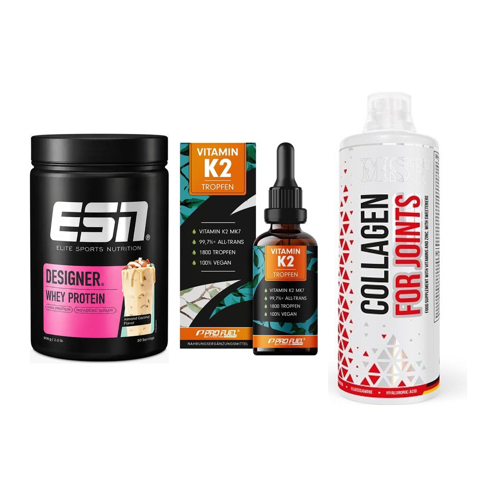 Regenerations-Set: ESN Designer + ProFuel Vitamin + MST Collagen – alle enthaltenen Artikel