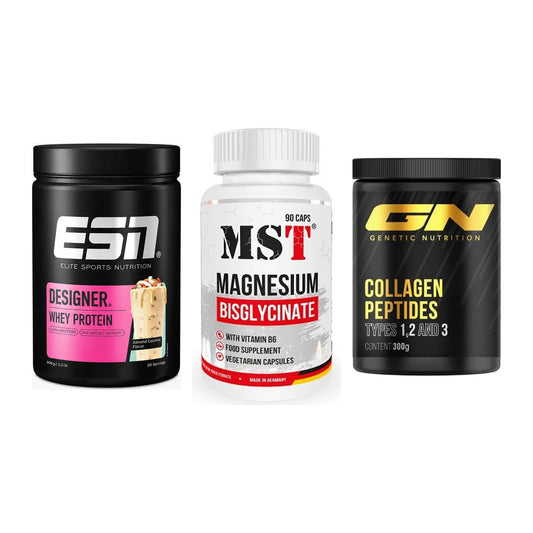Regenerations-Set: ESN Designer + MST Magnesium + GN Peptan – alle enthaltenen Artikel