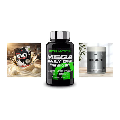 Regenerations-Set: Sinob Honest + Scitec Mega + Sinob Kollagen – alle enthaltenen Artikel