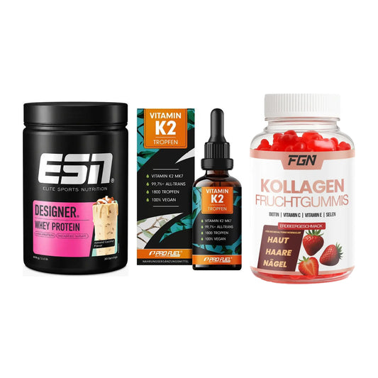 Regenerations-Set: ESN Designer + ProFuel Vitamin + FGN Kollagen 60 – alle enthaltenen Artikel