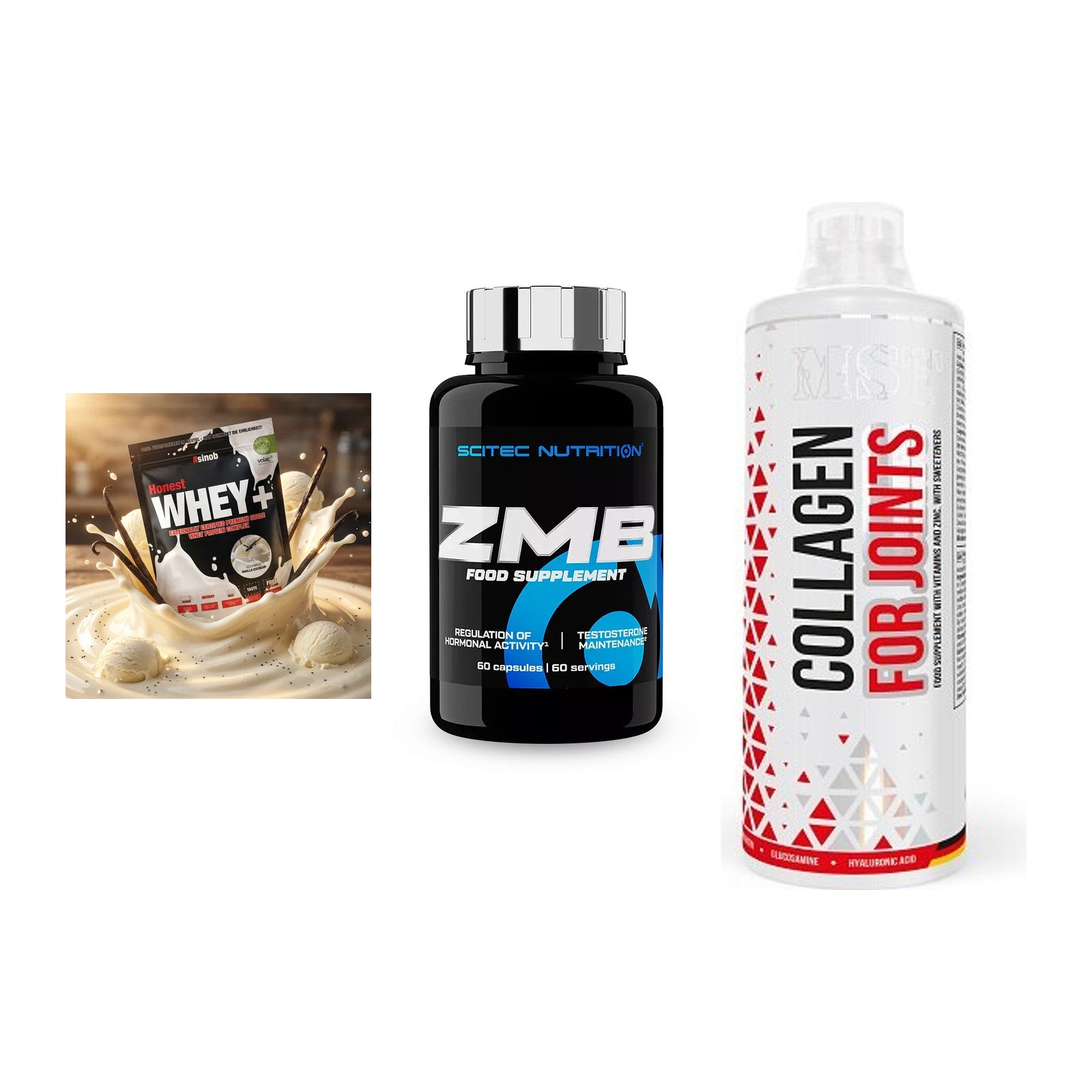 Regenerations-Set: Sinob Honest + Scitec ZMB + MST Collagen – alle enthaltenen Artikel