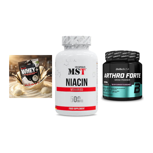 Regenerations-Set: Sinob Honest + MST Niacin + BioTech Arthro – alle enthaltenen Artikel