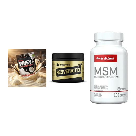 Regenerations-Set: Sinob Honest + Peak Resveratro + Body Attack MSM – alle enthaltenen Artikel