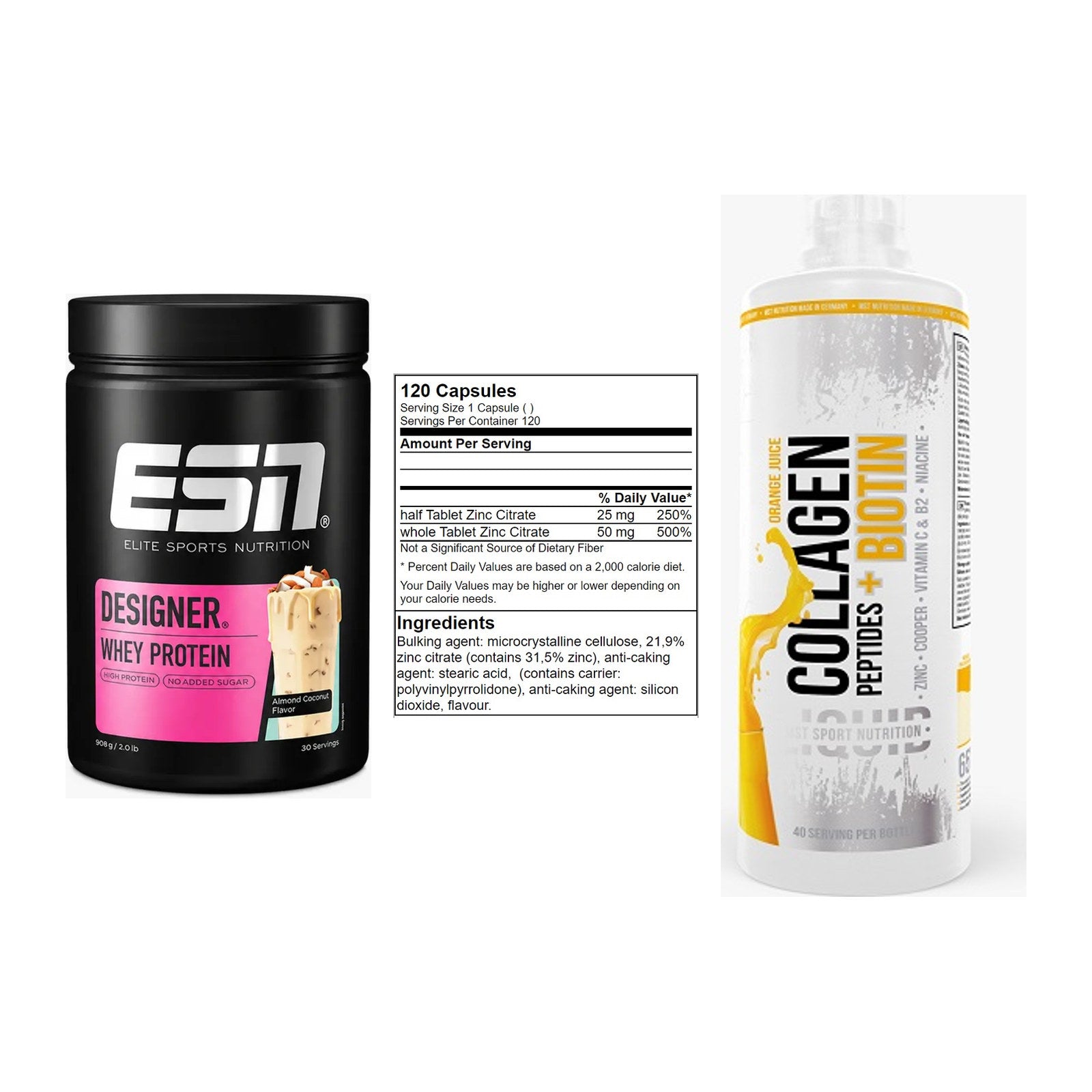 Regenerations-Set: ESN Designer + GN Zinc Citrate + MST Collagen – alle enthaltenen Artikel