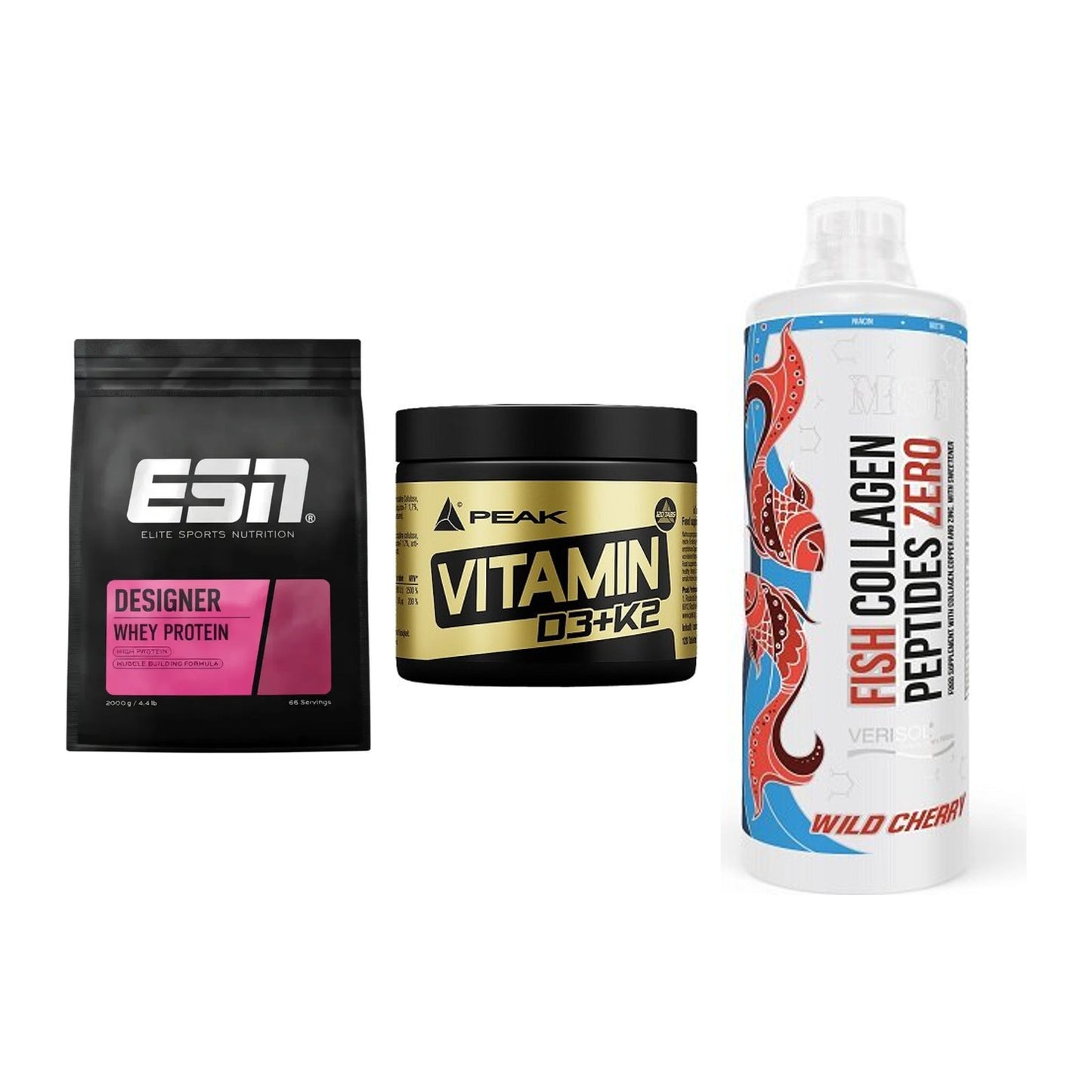 Regenerations-Set: ESN Designer + Peak Vitamin + MST Fish – alle enthaltenen Artikel