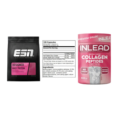 Regenerations-Set: ESN Designer + GN Zinc Citrate + INLEAD Collagen – alle enthaltenen Artikel