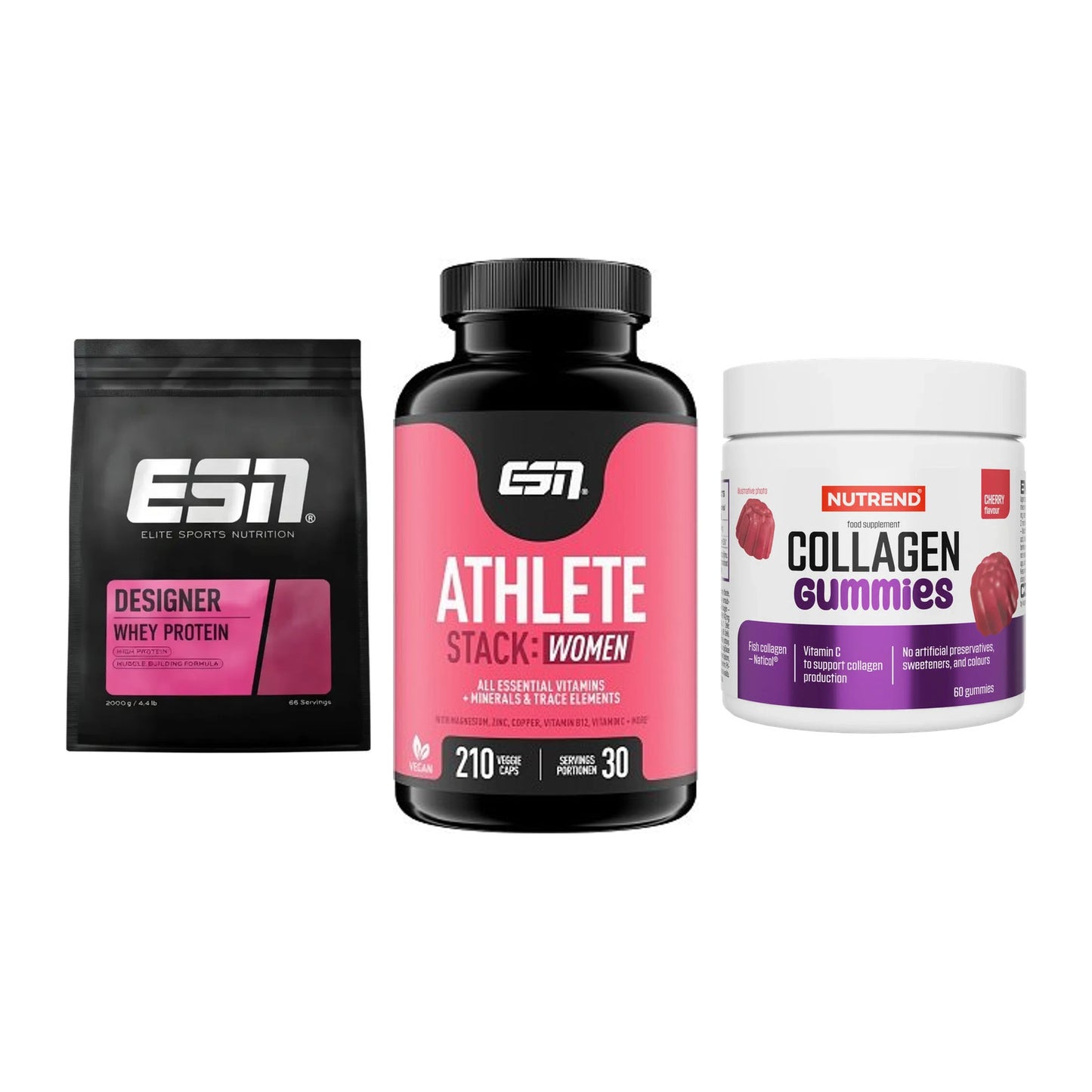 Regenerations-Set: ESN Designer + ESN Athlete + Nutrend Collage – alle enthaltenen Artikel