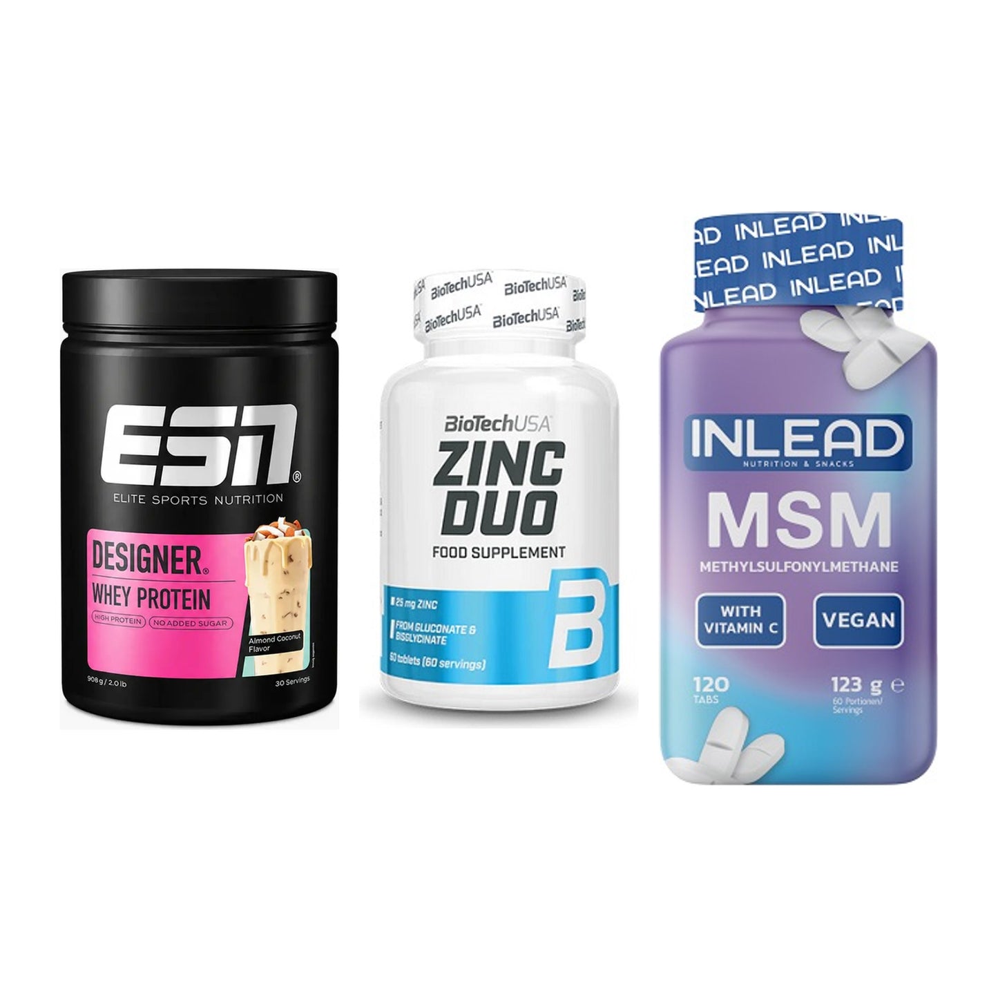 Regenerations-Set: ESN Designer + BioTech Zinc + INLEAD MSM – alle enthaltenen Artikel