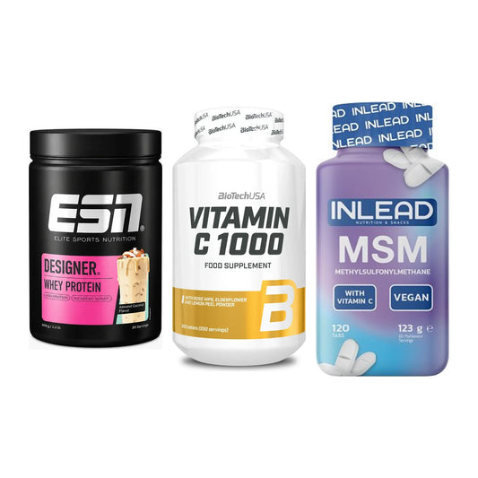 Regenerations-Set: ESN Designer + BioTech Vitamin + INLEAD MSM – alle enthaltenen Artikel