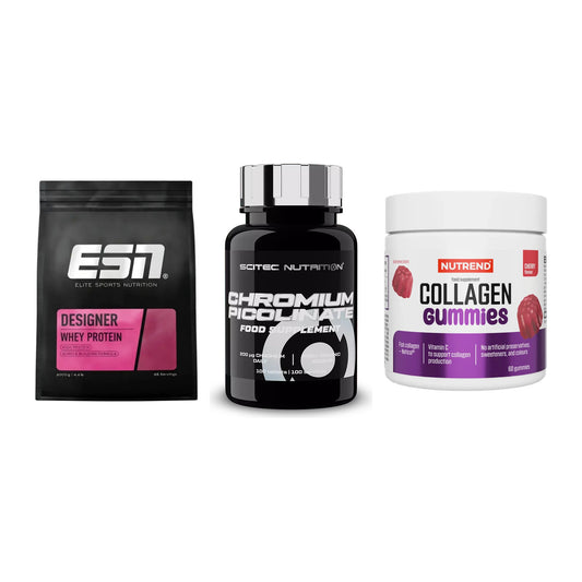 Regenerations-Set: ESN Designer + Scitec Chromium + Nutrend Collage – alle enthaltenen Artikel