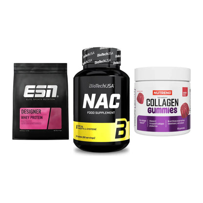 Regenerations-Set: ESN Designer + BioTech NAC + Nutrend Collage – alle enthaltenen Artikel