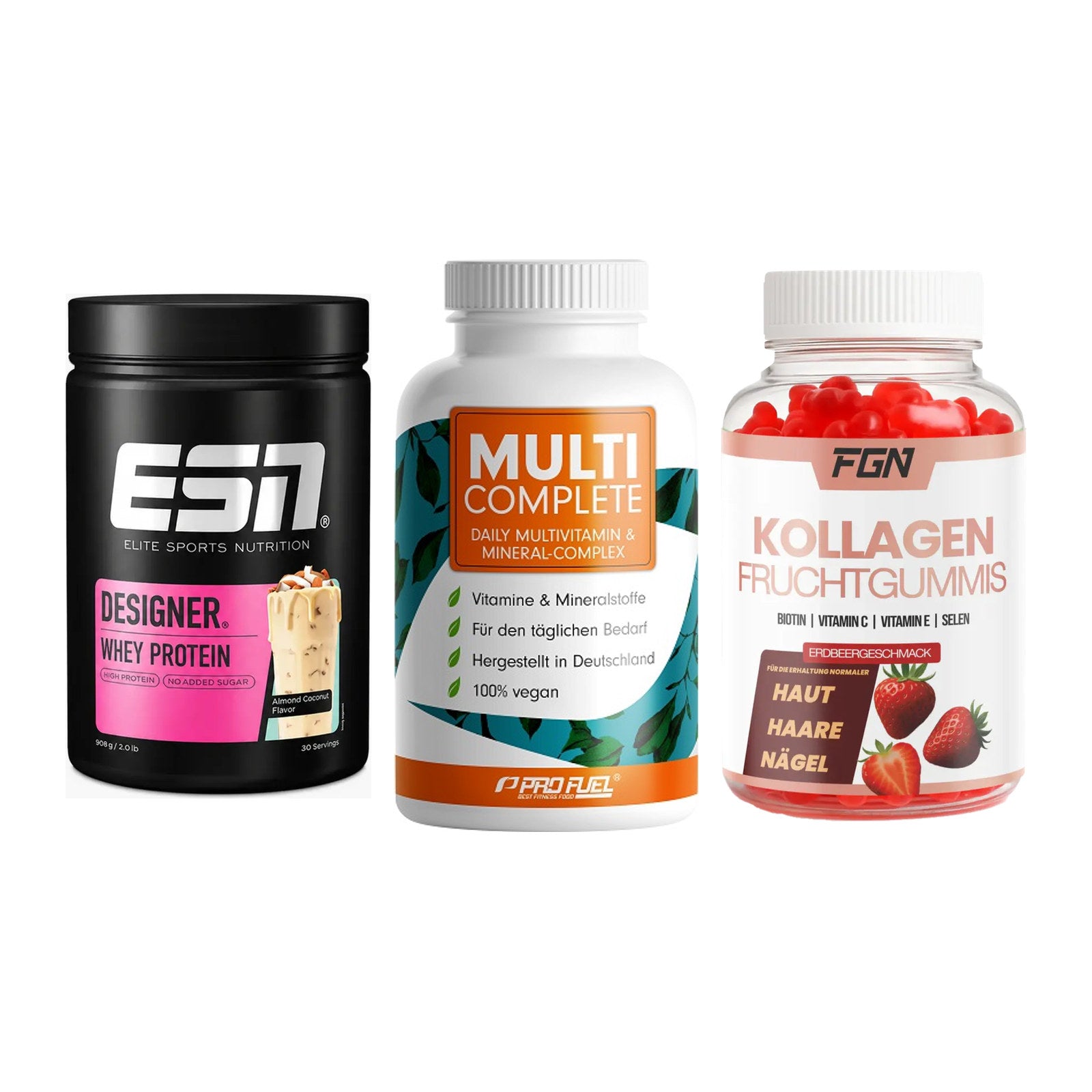 Regenerations-Set: ESN Designer + ProFuel MULTI + FGN Kollagen 60 – alle enthaltenen Artikel