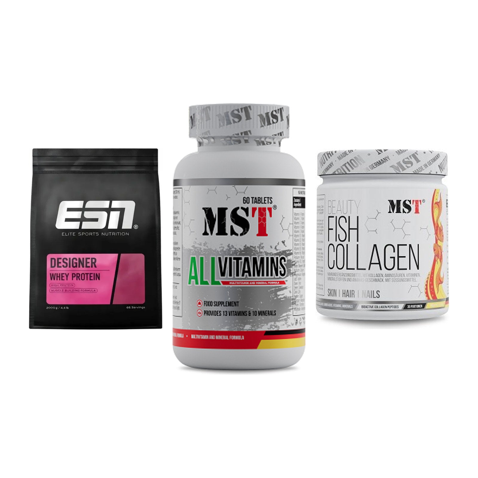 Regenerations-Set: ESN Designer + MST All Vitamin + MST Beauty Fish – alle enthaltenen Artikel