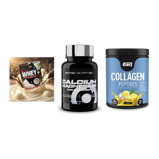 Regenerations-Set: Sinob Honest + Scitec Calcium + ESN Collagen – alle enthaltenen Artikel