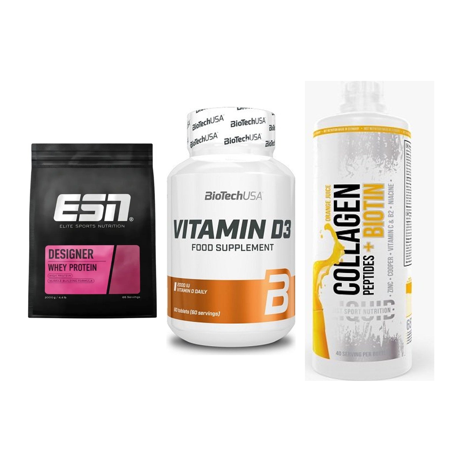 Regenerations-Set: ESN Designer + BioTech Vitamin + MST Collagen – alle enthaltenen Artikel