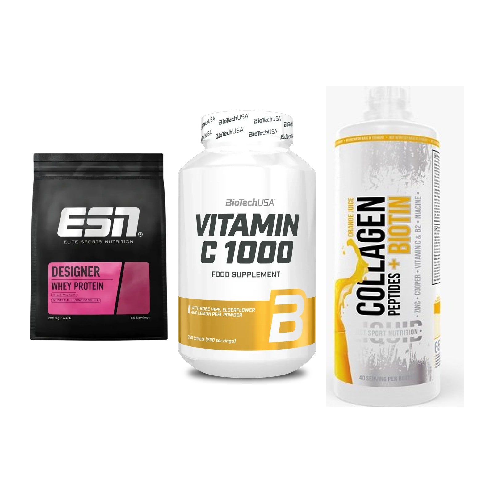 Regenerations-Set: ESN Designer + BioTech Vitamin + MST Collagen – alle enthaltenen Artikel