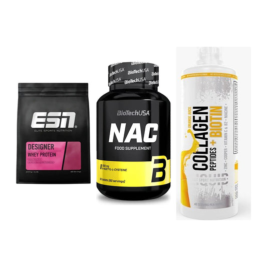 Regenerations-Set: ESN Designer + BioTech NAC + MST Collagen – alle enthaltenen Artikel