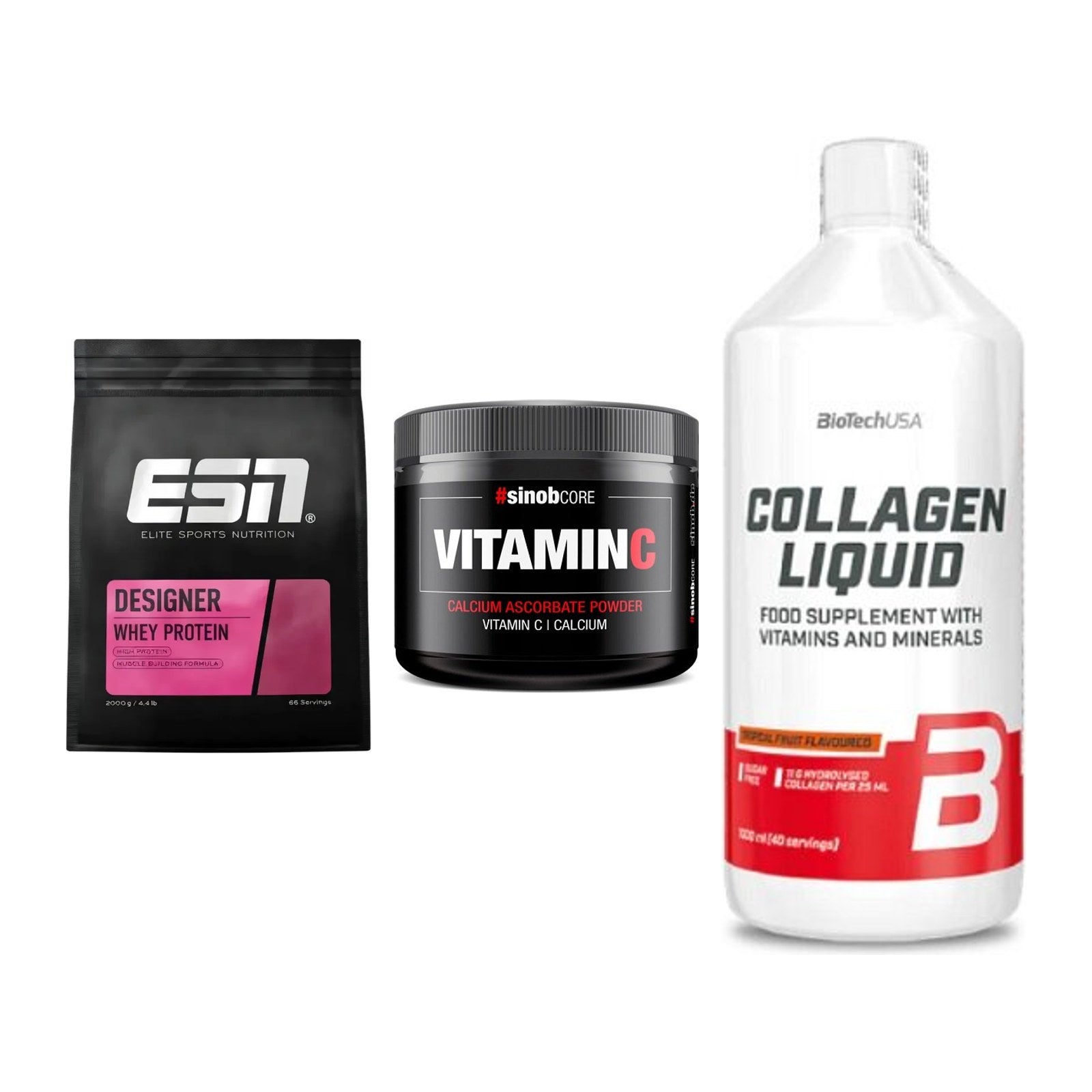 Regenerations-Set: ESN Designer + Sinob Vitamin C + BioTech Collage – alle enthaltenen Artikel