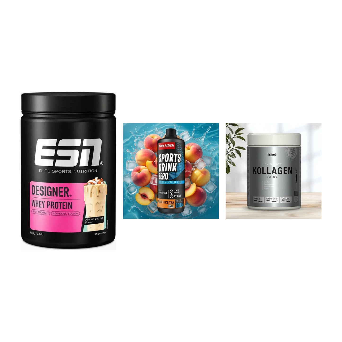 Regenerations-Set: ESN Designer + Body Attack + Sinob Kollagen – alle enthaltenen Artikel