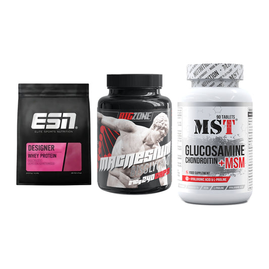 Regenerations-Set: ESN Designer + Big Zone + MST Glucosamine – alle enthaltenen Artikel