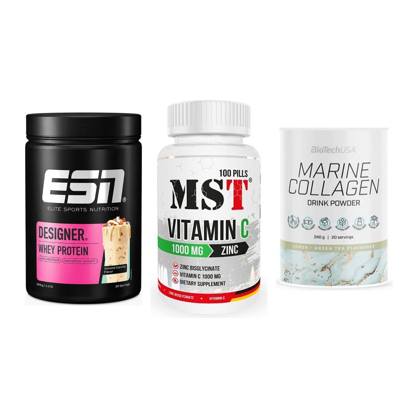 Regenerations-Set: ESN Designer + MST Vitamin C + BioTech Marine – alle enthaltenen Artikel