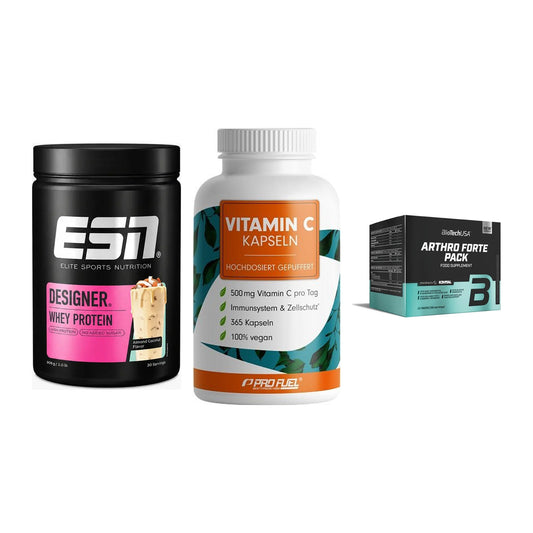 Regenerations-Set: ESN Designer + ProFuel Vitamin + BioTech Arthro – alle enthaltenen Artikel