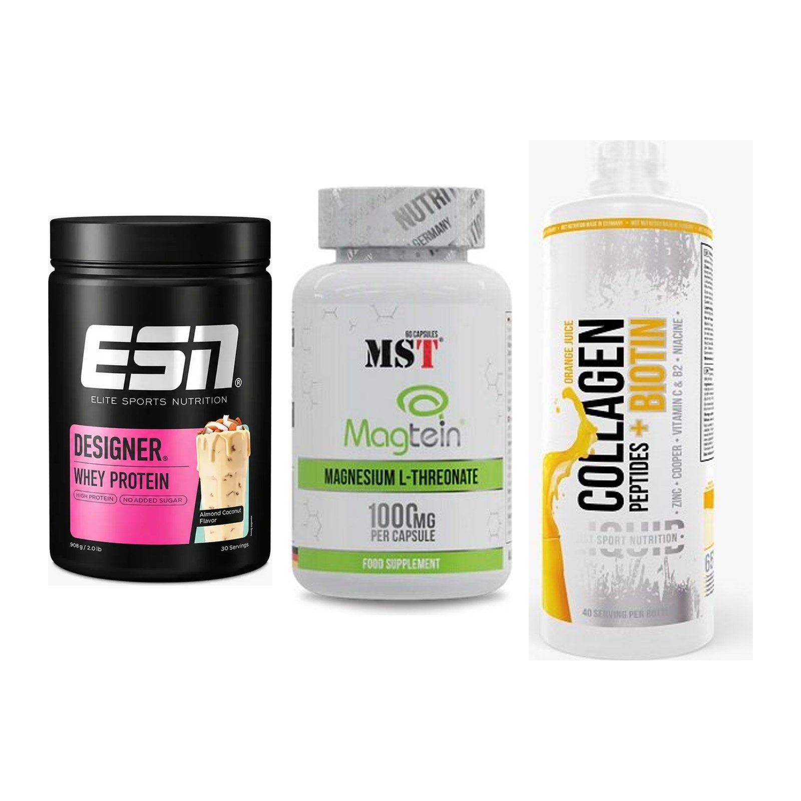 Regenerations-Set: ESN Designer + MST Magnesium + MST Collagen – alle enthaltenen Artikel