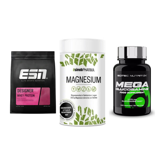 Regenerations-Set: ESN Designer + Sinob Magnesium + Scitec Mega – alle enthaltenen Artikel