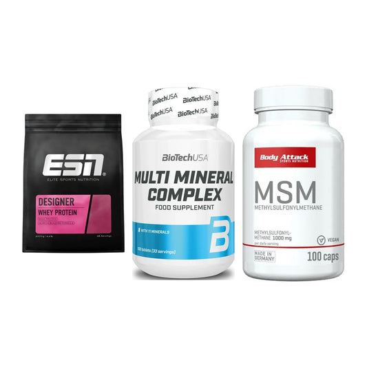 Regenerations-Set: ESN Designer + BioTech Multi + Body Attack MSM – alle enthaltenen Artikel