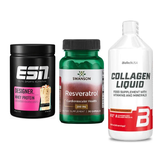Regenerations-Set: ESN Designer + Swanson Resvera + BioTech Collage – alle enthaltenen Artikel