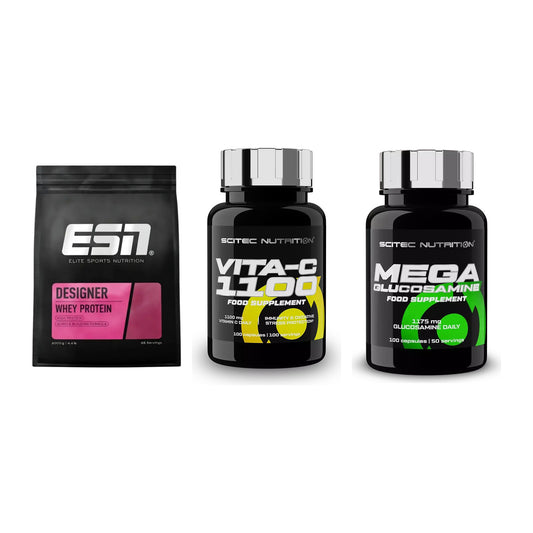 Regenerations-Set: ESN Designer + Scitec Vitamin + Scitec Mega – alle enthaltenen Artikel