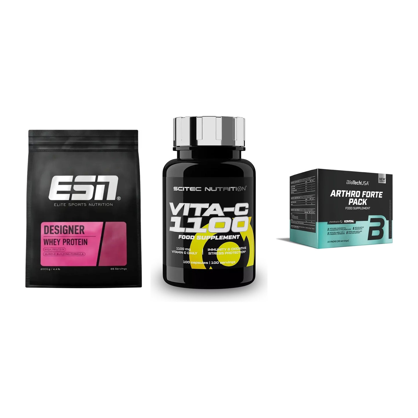 Regenerations-Set: ESN Designer + Scitec Vitamin + BioTech Arthro – alle enthaltenen Artikel