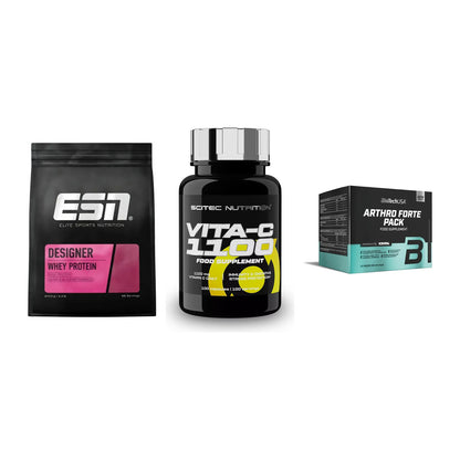 Regenerations-Set: ESN Designer + Scitec Vitamin + BioTech Arthro – alle enthaltenen Artikel
