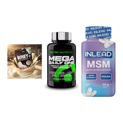Regenerations-Set: Sinob Honest + Scitec Mega + INLEAD MSM – alle enthaltenen Artikel