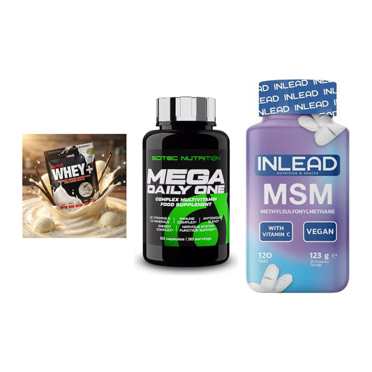Regenerations-Set: Sinob Honest + Scitec Mega + INLEAD MSM – alle enthaltenen Artikel