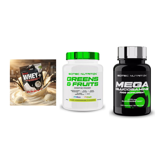Regenerations-Set: Sinob Honest + Scitec Greens + Scitec Mega – alle enthaltenen Artikel