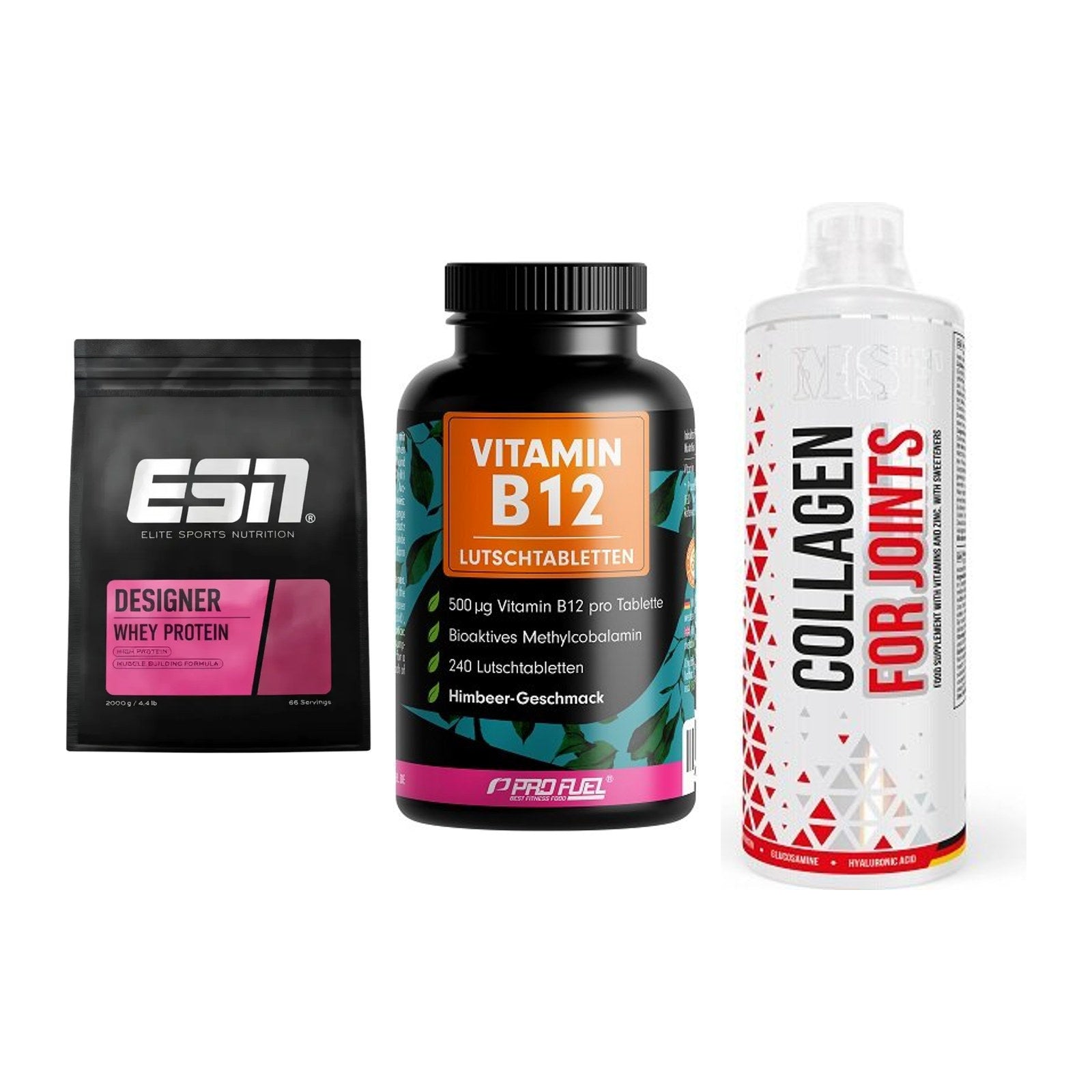 Regenerations-Set: ESN Designer + ProFuel Vitamin + MST Collagen – alle enthaltenen Artikel