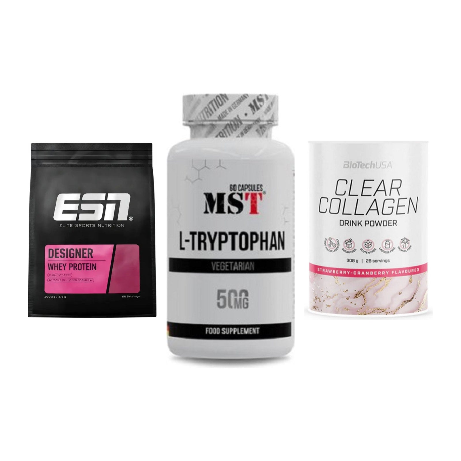 Regenerations-Set: ESN Designer + MST Tryptophan + BioTech Clear – alle enthaltenen Artikel