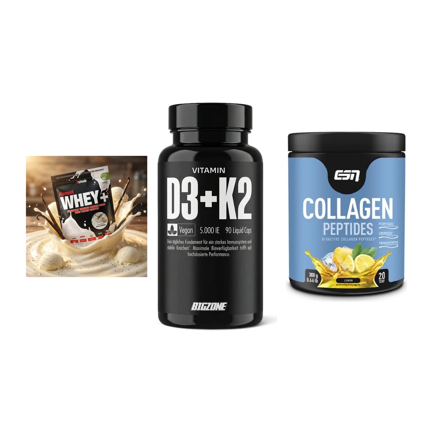 Regenerations-Set: Sinob Honest + Big Zone + ESN Collagen – alle enthaltenen Artikel