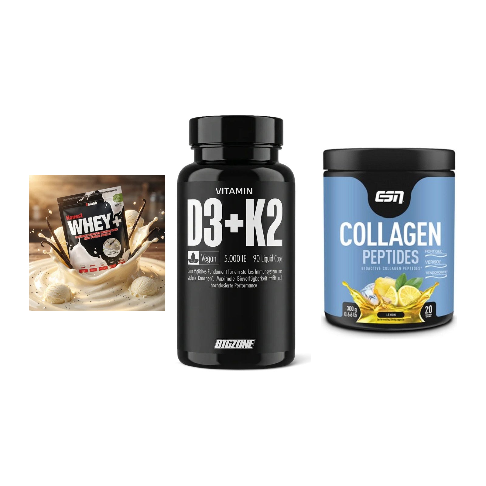 Regenerations-Set: Sinob Honest + Big Zone + ESN Collagen – alle enthaltenen Artikel