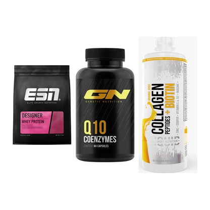 Regenerations-Set: ESN Designer + GN Q10 Health + MST Collagen – alle enthaltenen Artikel